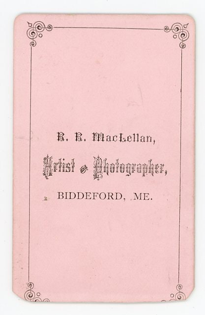 Portrait of Elegant Young Woman - R. R. MacLellan - Biddeford, Maine