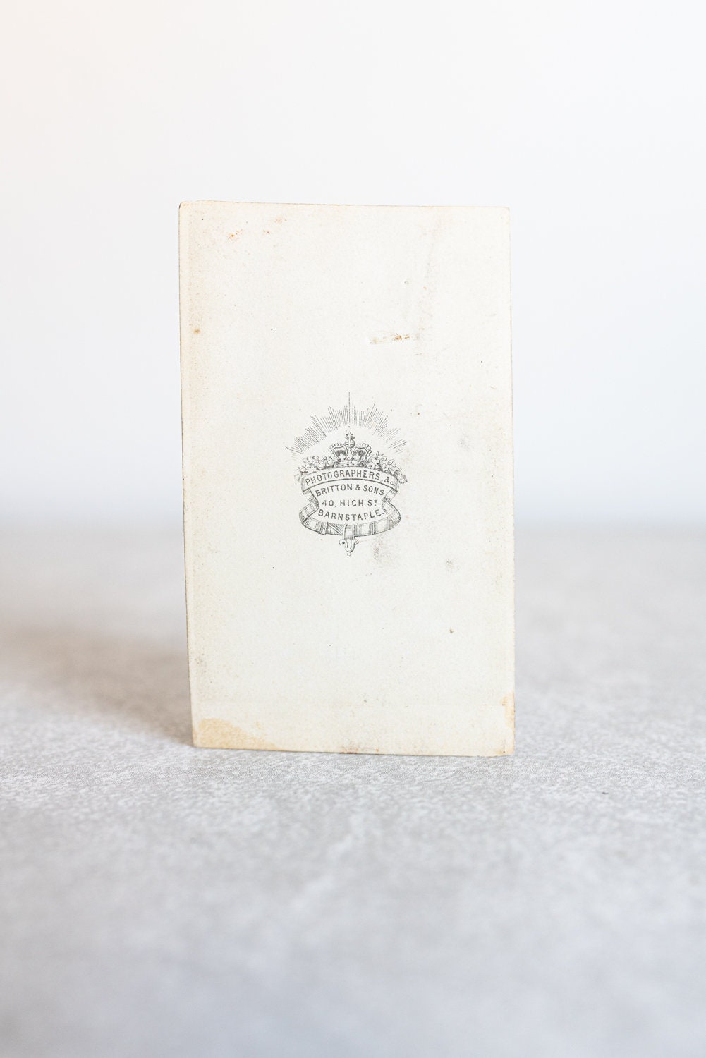 Vintage Bee Bee Film Holder (1 Septum) w/ Vintage Photograph of a Victorian Lady