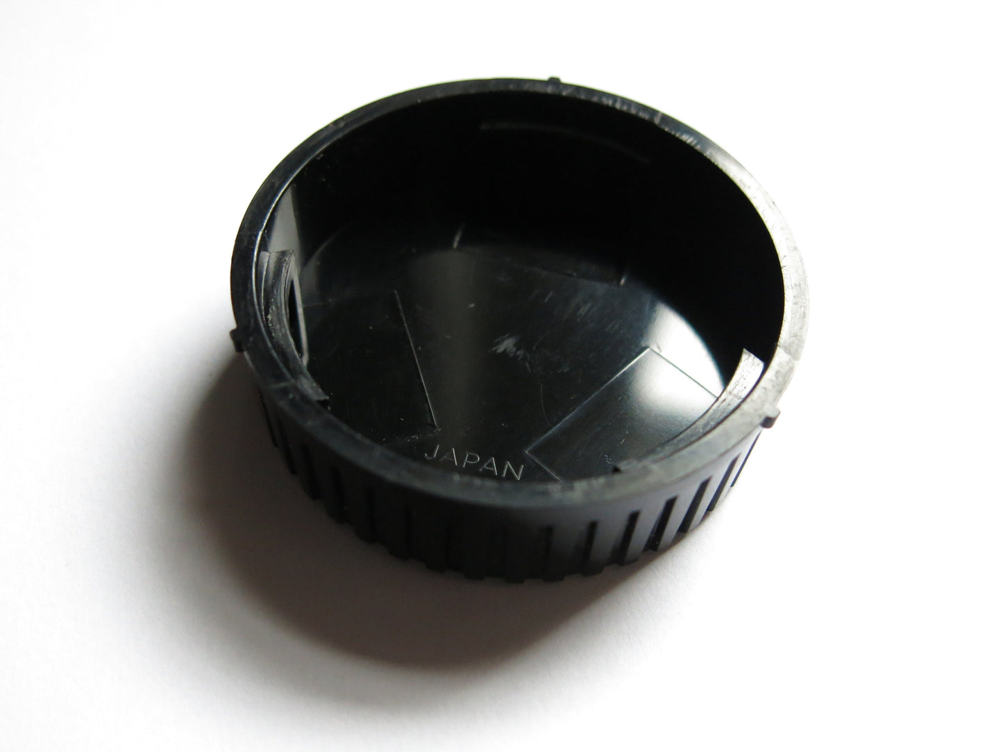 Minolta Black Plastic Rear Lens Cap For MD MC SR Mount Film Cameras Logo