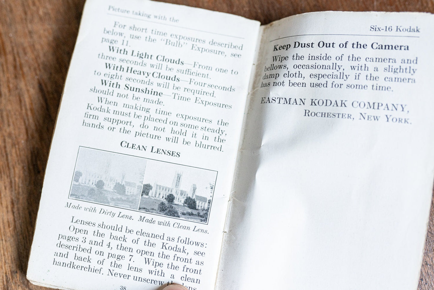 Kodak Six-16 Manual - Taped