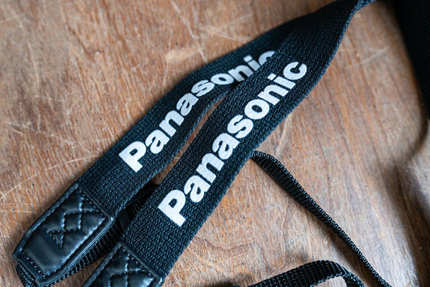 Vintage New Old Stock Black Panasonic Camera Strap - Circa 1990s