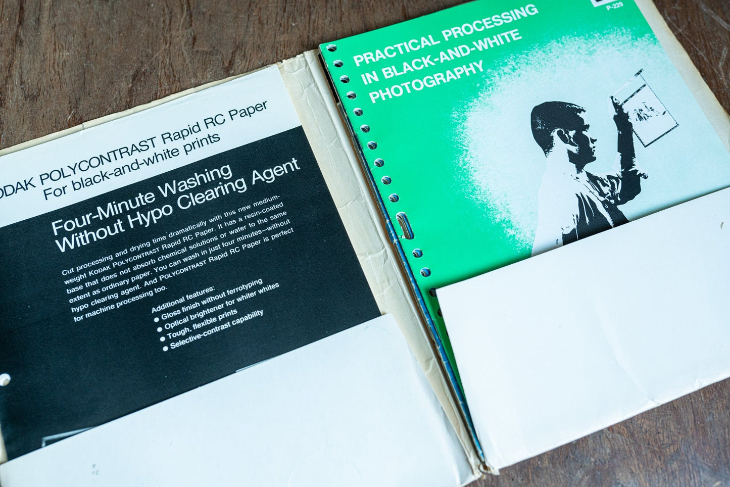 Kodak Black and White Darkroom Printing Booklets and Information Sheets - Lot 7