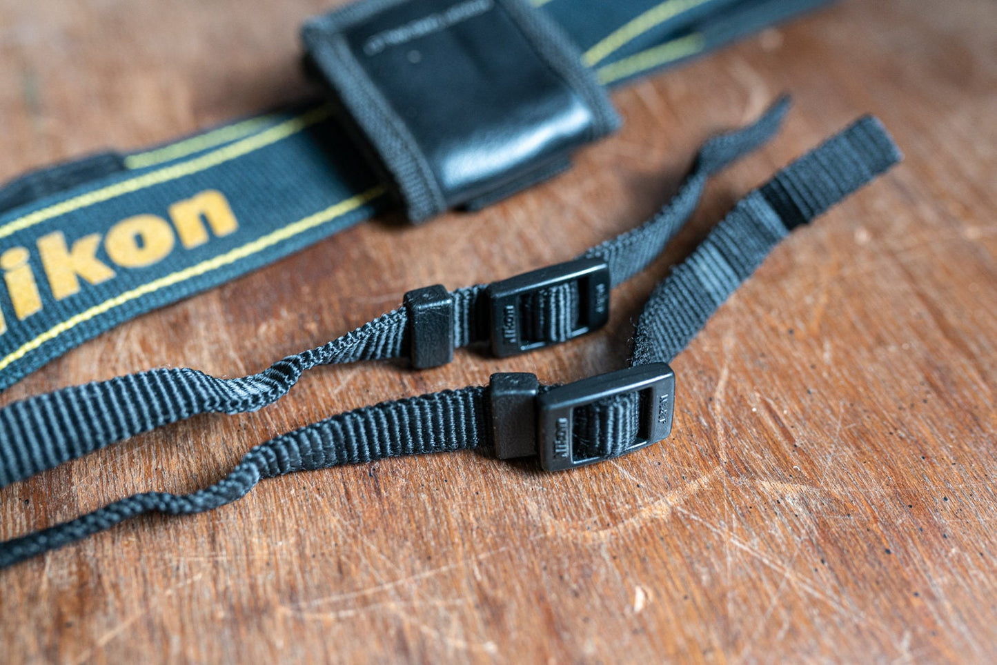 Nikon Camera Strap w/ Soft Memory Card Case