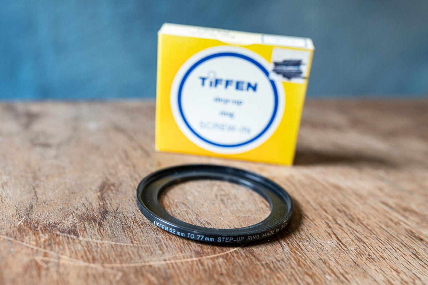 Tiffen 62mm to 77mm Step Up Ring in Box, New Old Stock