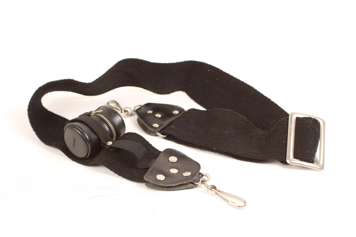 Vintage Camera Strap with Fitted Film Cannister Pouch