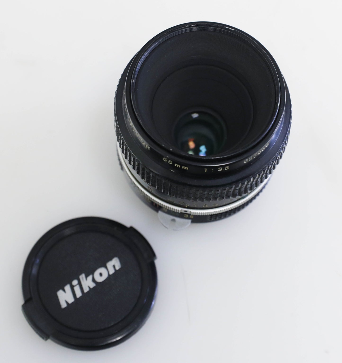 Nikon FILM LENSE Macro Lens 55mm f/3.5 Close Up Lens with Caps