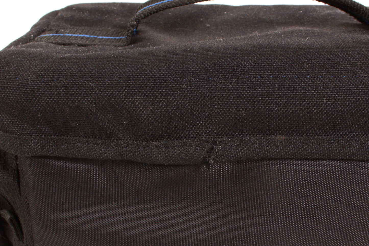 Camera Bag Black & Blue 1980s w/ Dividers