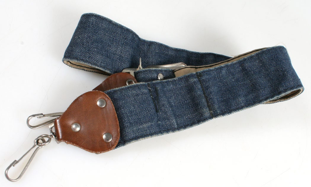 1960s Camera Strap Blue Jean