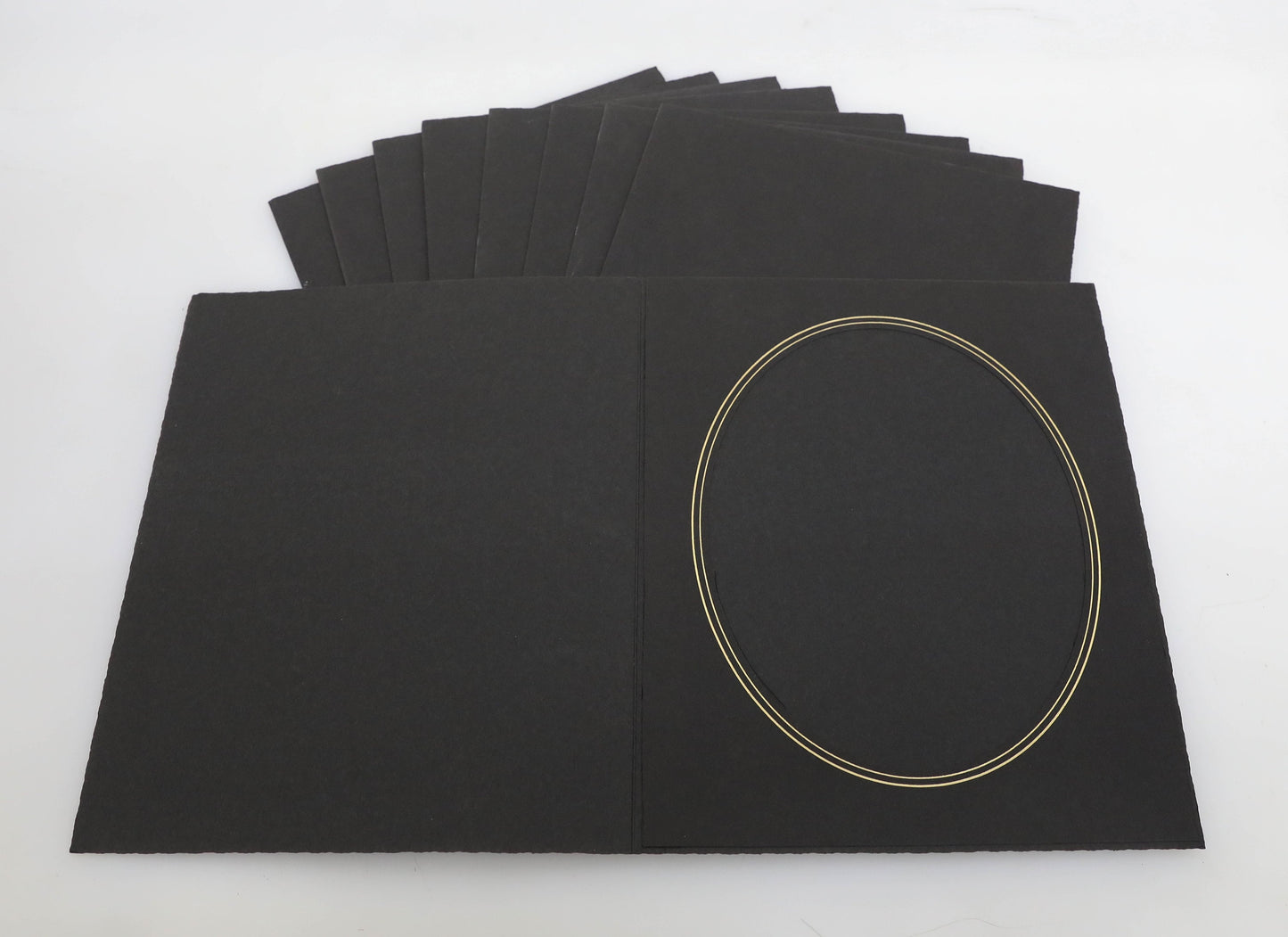 Black Photo Folder 8x10 Oval - LOT OF 11