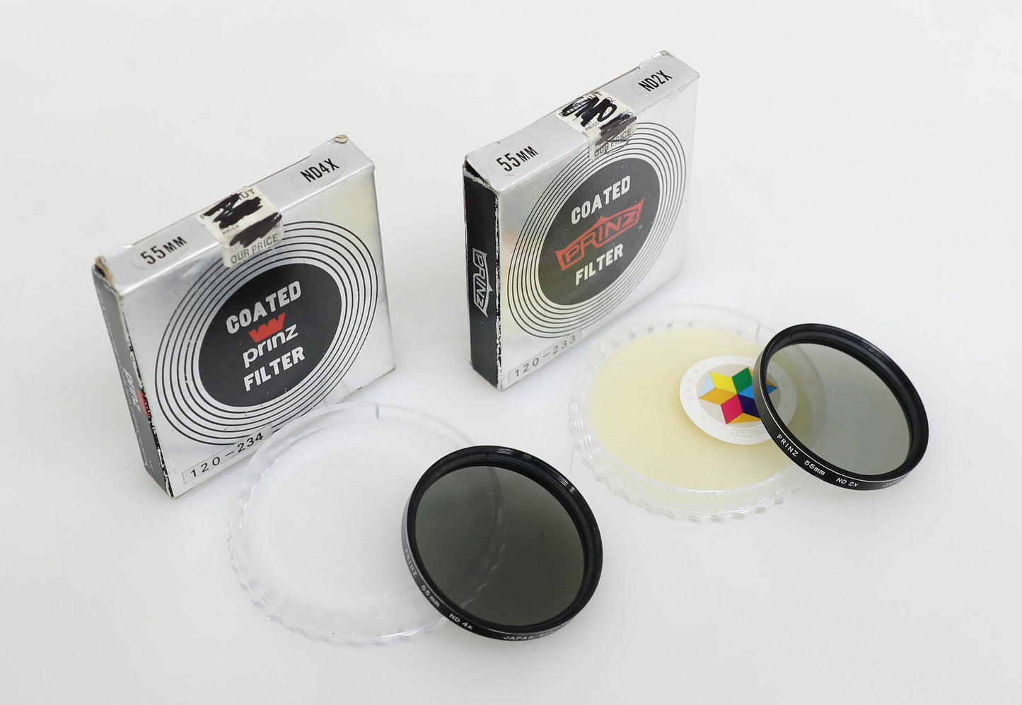 Prinz 55mm Coated Filters ND2X/ND4X in Original Boxes - SET OF 2