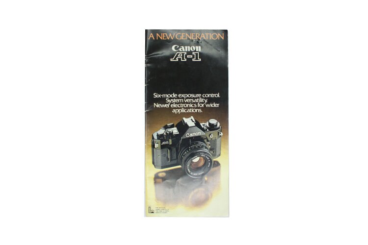 A-1 A New Generation Canon Camera System Brochure Guide English