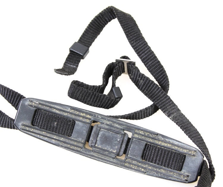 Vintage Black Canon Original Strap with Rubber Neck Pad