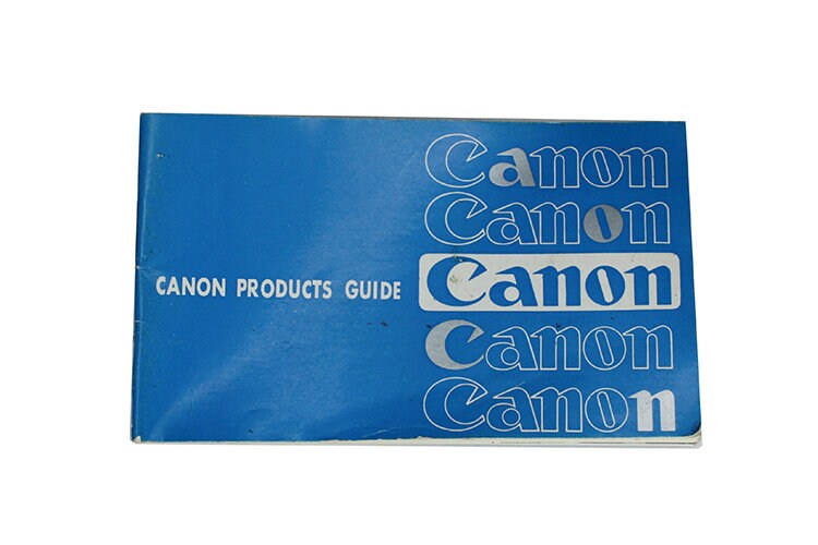 Products Guide Canon Vintage