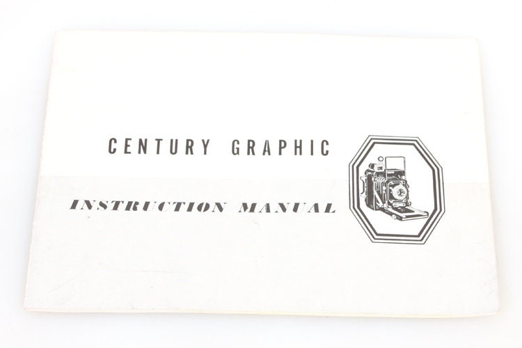 Century Graphic Camera Instruction Manual 14 Pages
