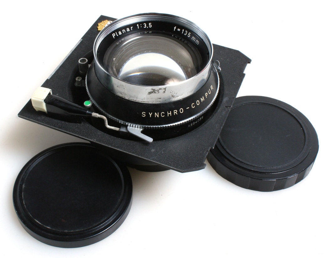 Carl Zeiss Planar 135mm F3.5 Lens on Rare Linhof Lens Board Mount