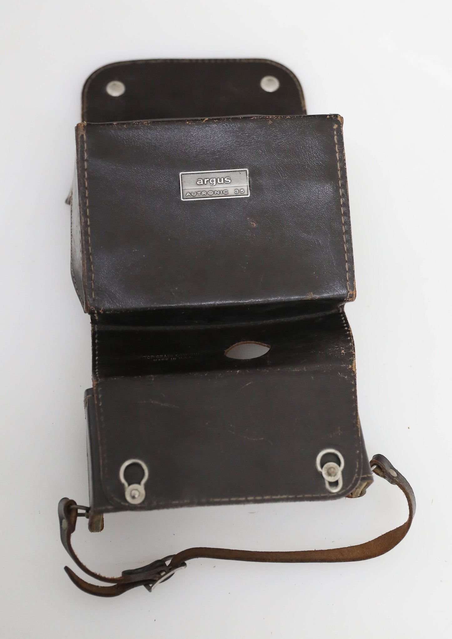 Vintage Argus Autronic 35 Fitted Brown Leather Camera Case