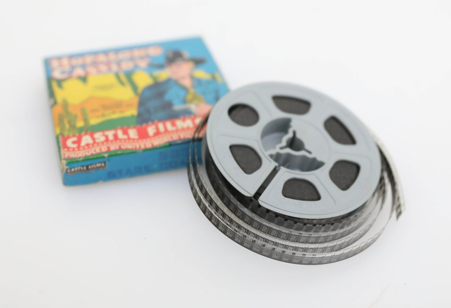 Vintage Hopalong Cassidy 583 Stage Coach War Standard 8mm Movie Silent Film