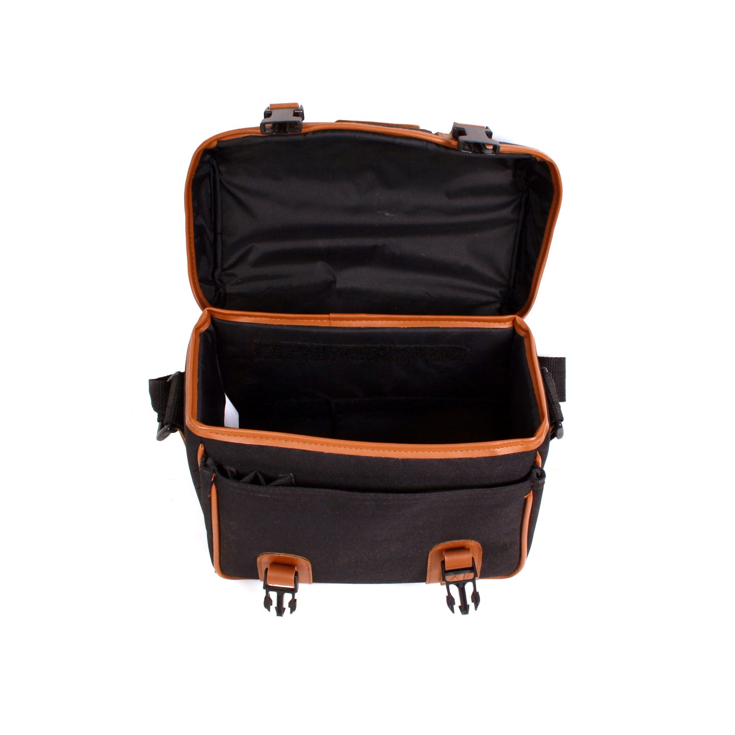 Vintage MIZCO Black Camera Bag Canvas & Leather With Strap