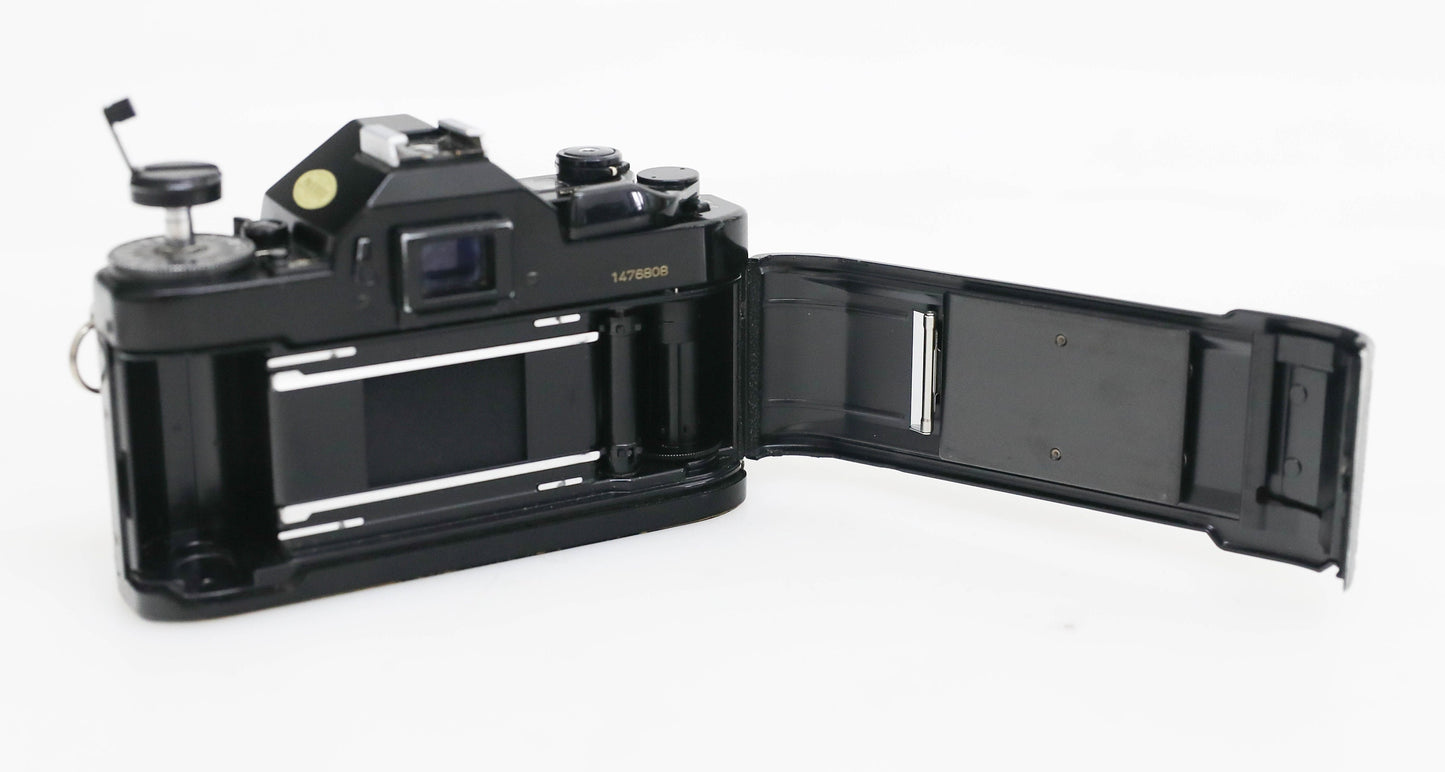 Canon A1 35mm Film Camera Body Restored with New Battery and Manual - WORKS