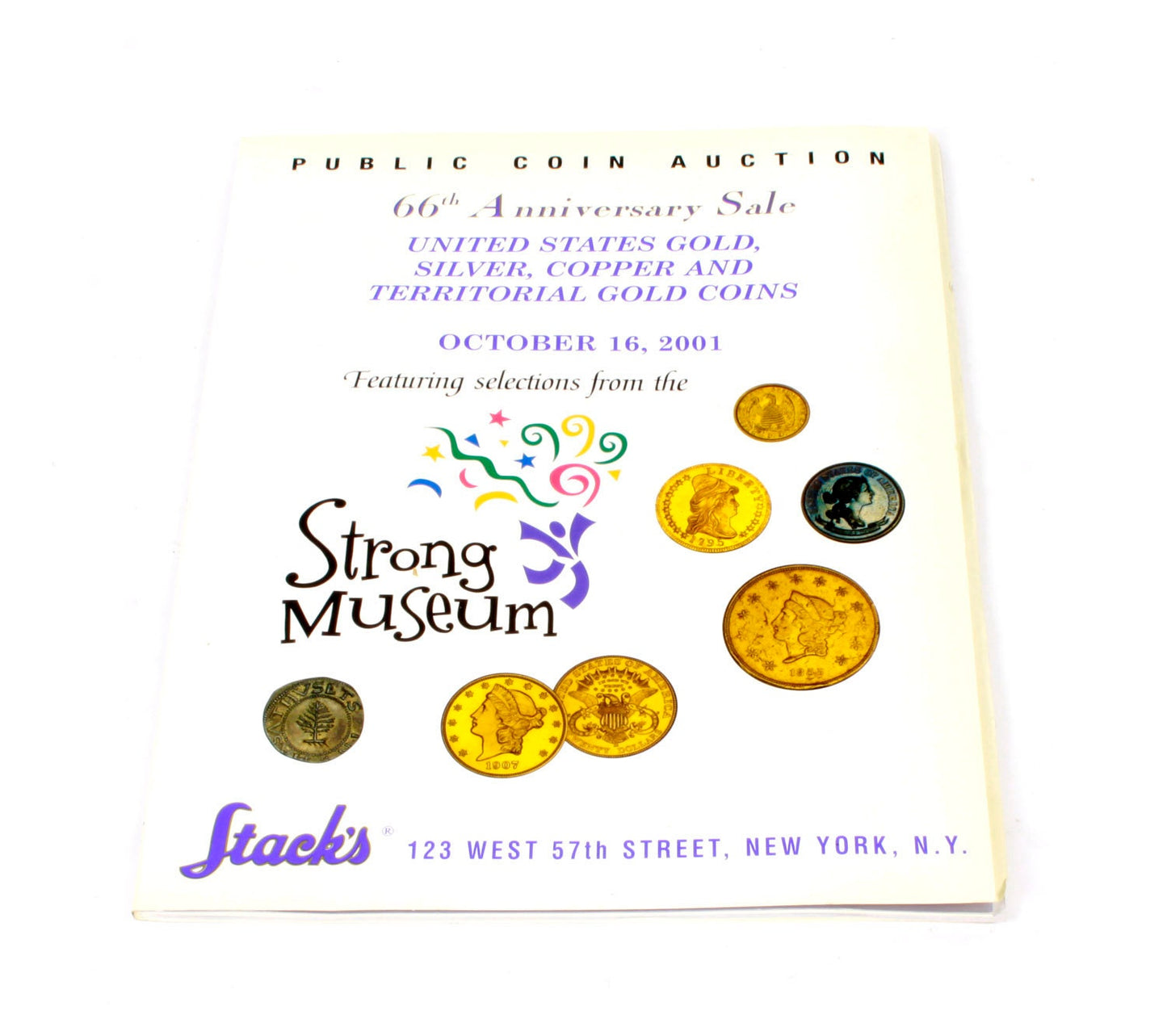 Stacks 66th Anniversary Gold Silver & Copper Coin Catalog 2001
