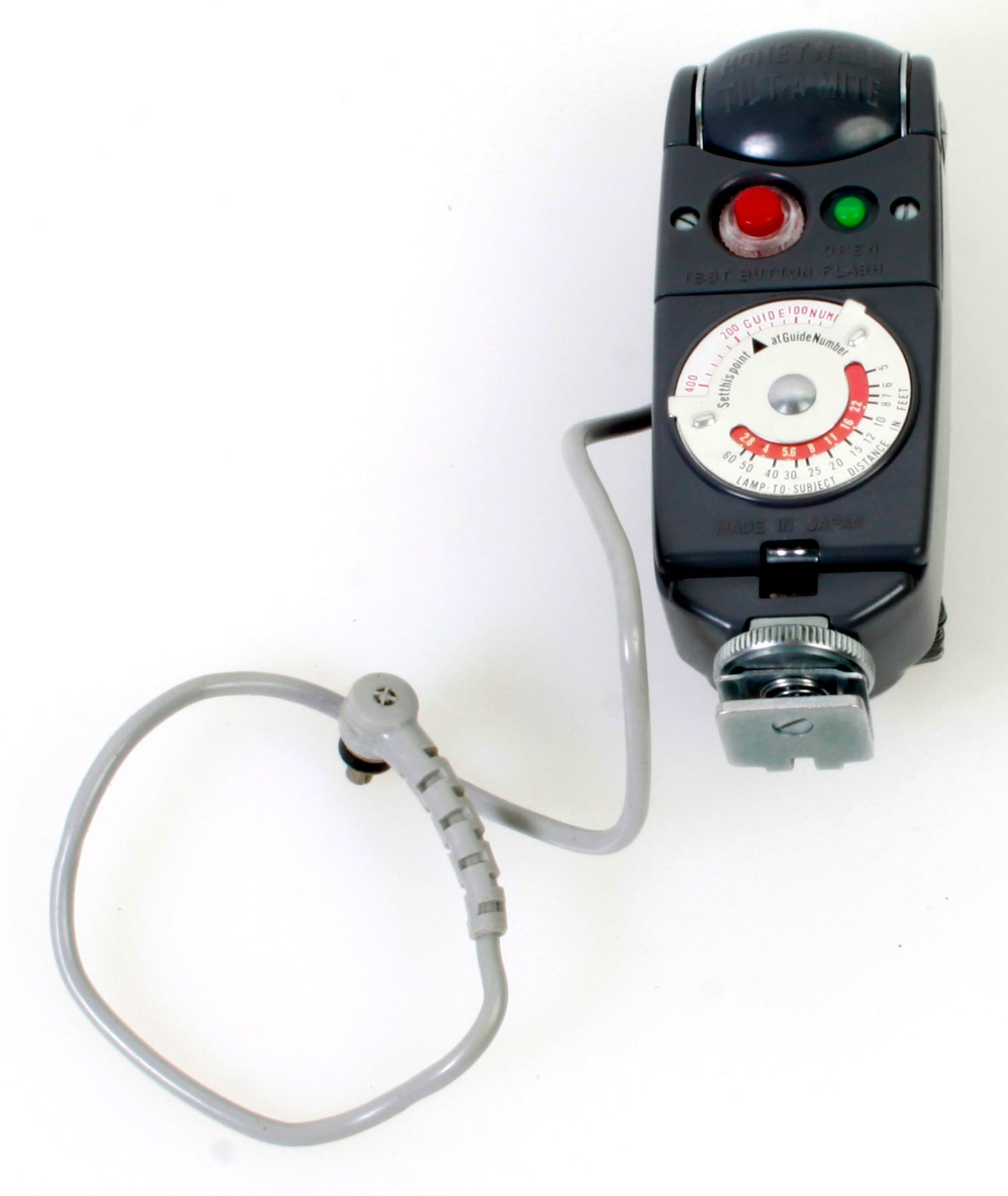 Art Deco Flash Bulb Fan Flash w/ Case