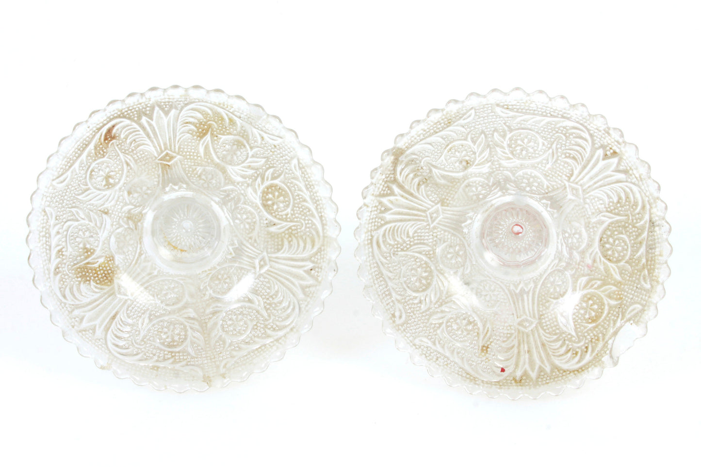 Glass Candle Holders - Set of 2