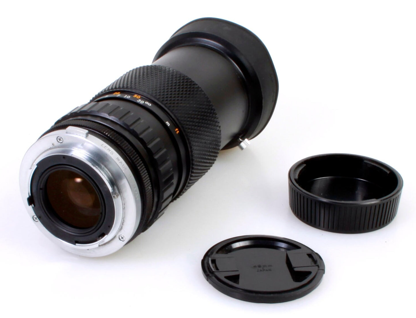 Olympus Film Camera Auto Zoom Telephoto 75-150mm Lens w/ Caps & Hood