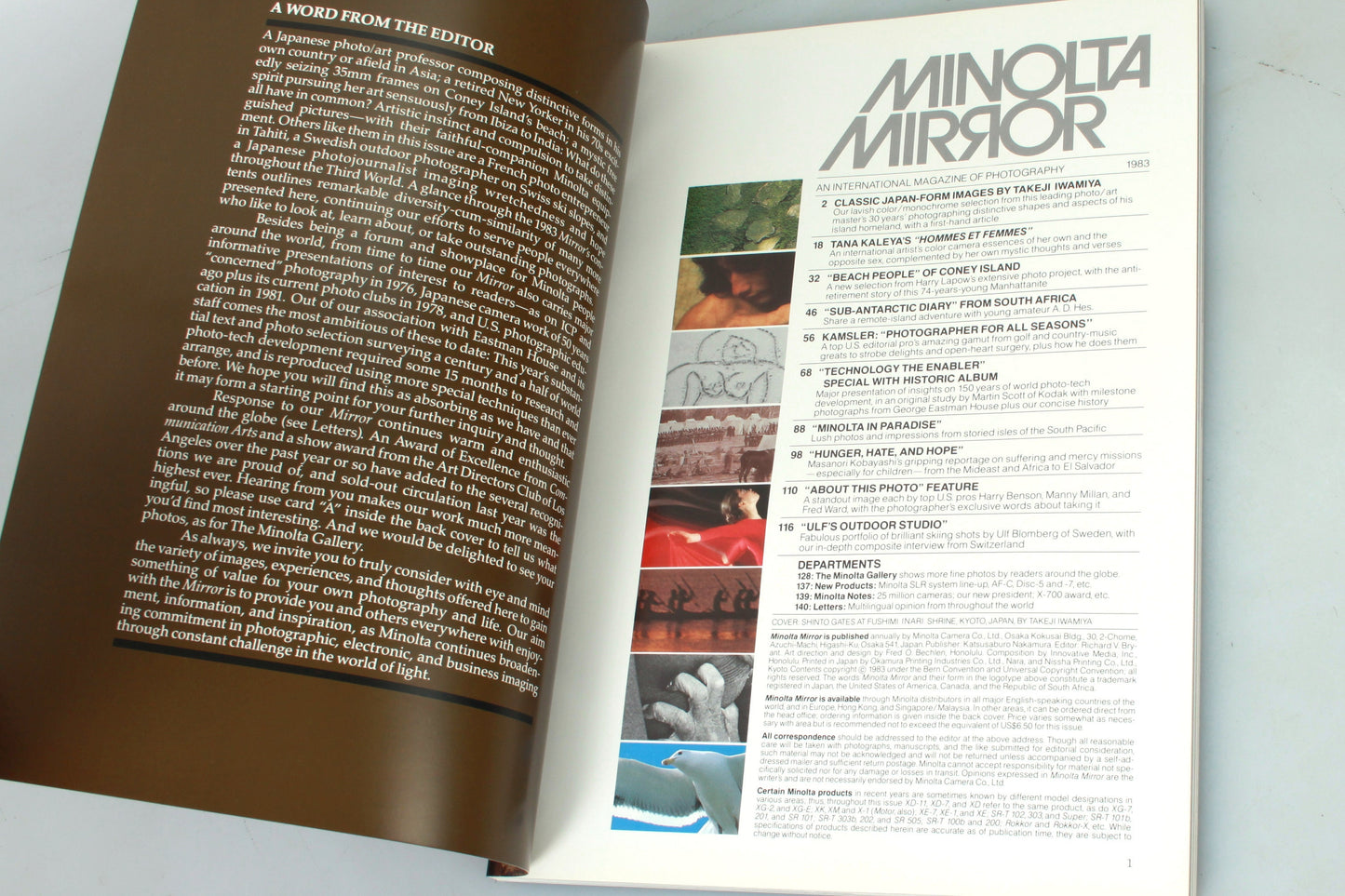 Minolta Mirror 1983 Annual of Photography Tana Kaleya, Harry Lapow, Coney Island