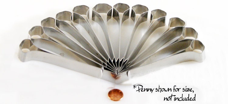 Thin Stainless Steel office bankers money/ background clip, set of-12