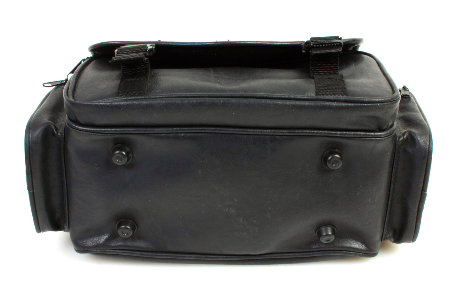 Vintage Leather Camera Bag 1960s Black