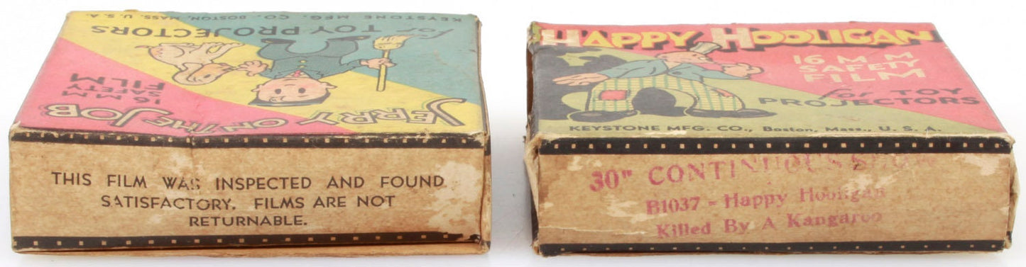 16mm Empty Film Boxes 1930s Set of 2