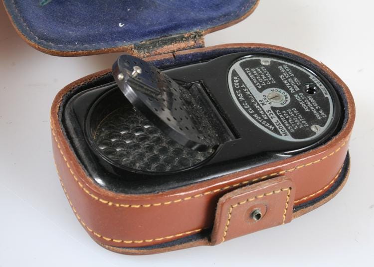 Art Deco Bakelite Photo Meter in Case - Display/Prop Only