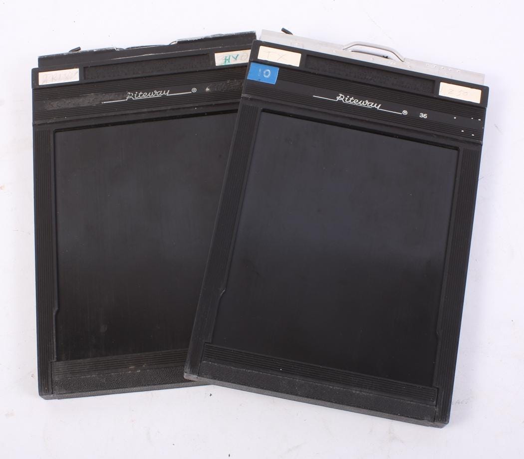 4x5 Riteway Film Holders Set of 2