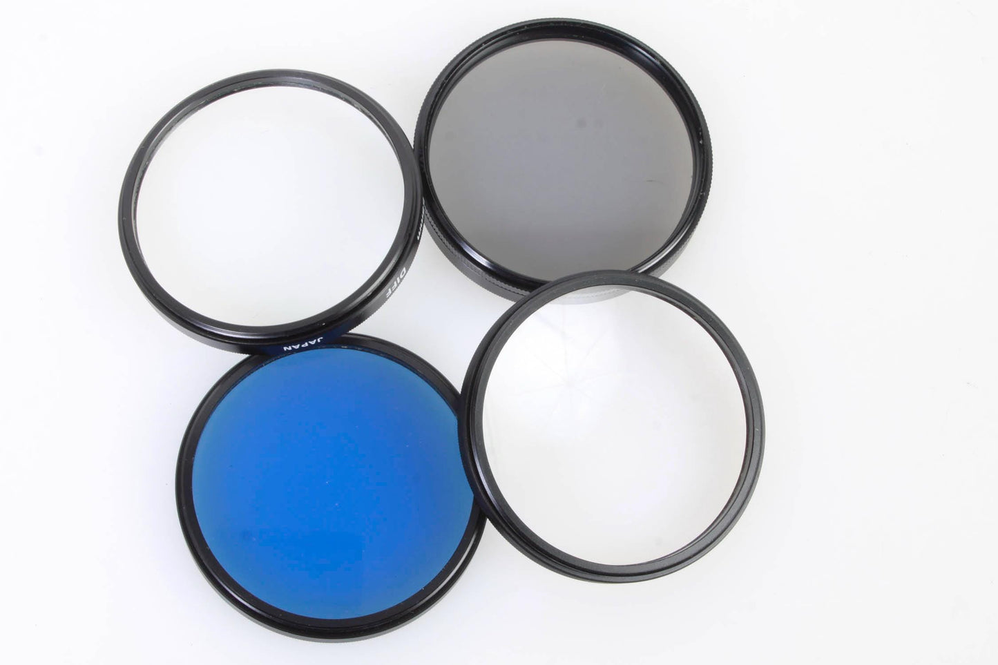 55mm Filters Pack Of 3:Diffuser, Blue, 3x, and Polarizer