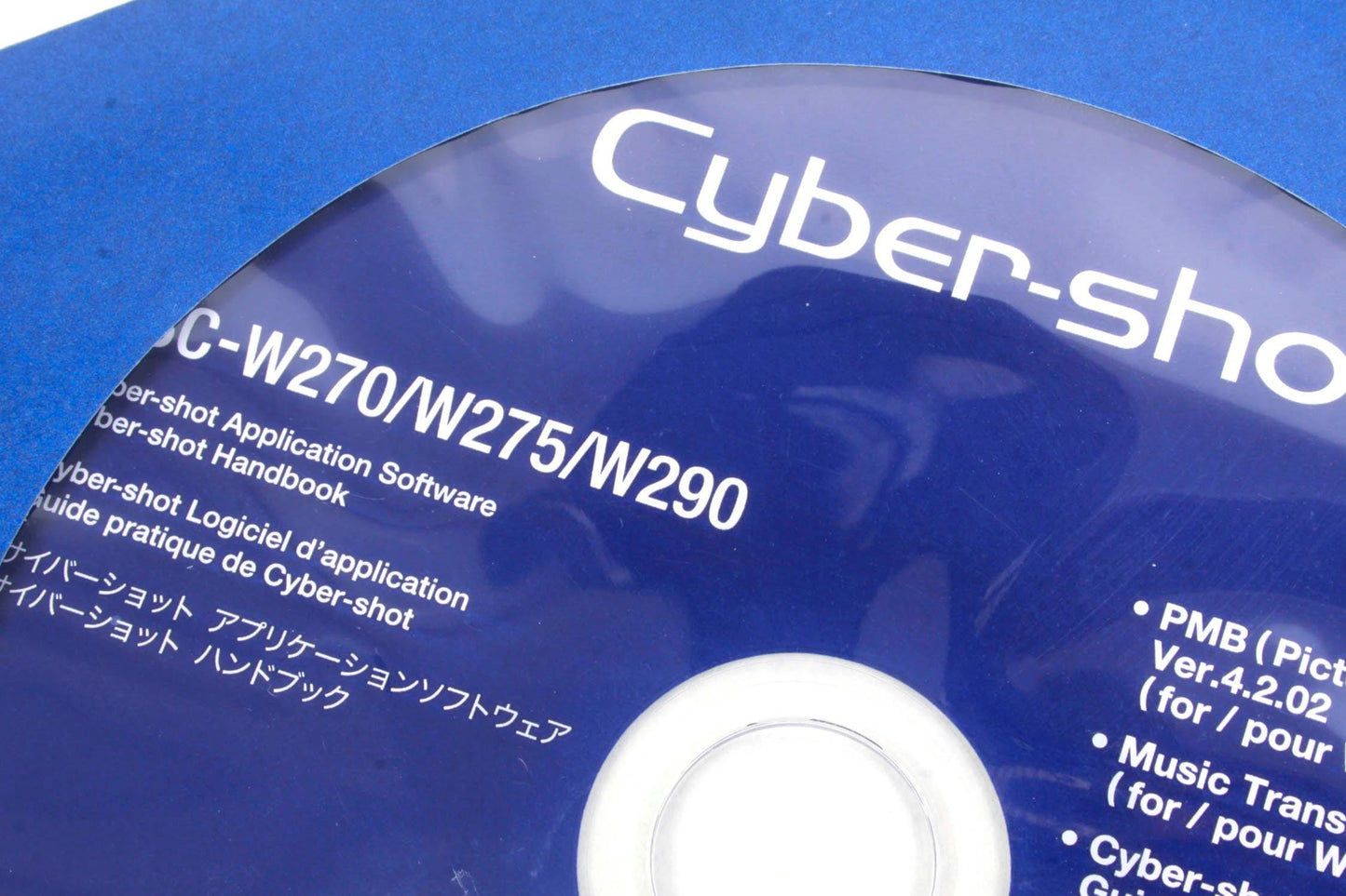 Sony DSC-W270/W275/W290 manual with Disc