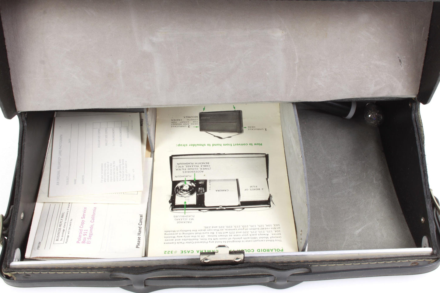 Vintage Polaroid Camera w/ Case & Accessories