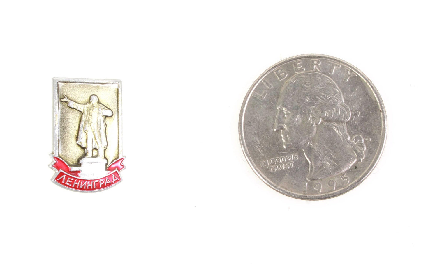 Lenin Statue Pin