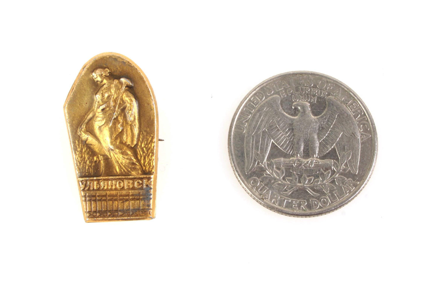 Russian Statue Pin