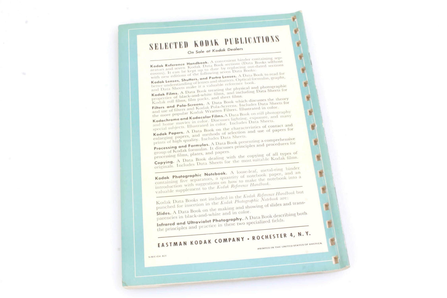 Kodak Lenses and Portra Lenses Book