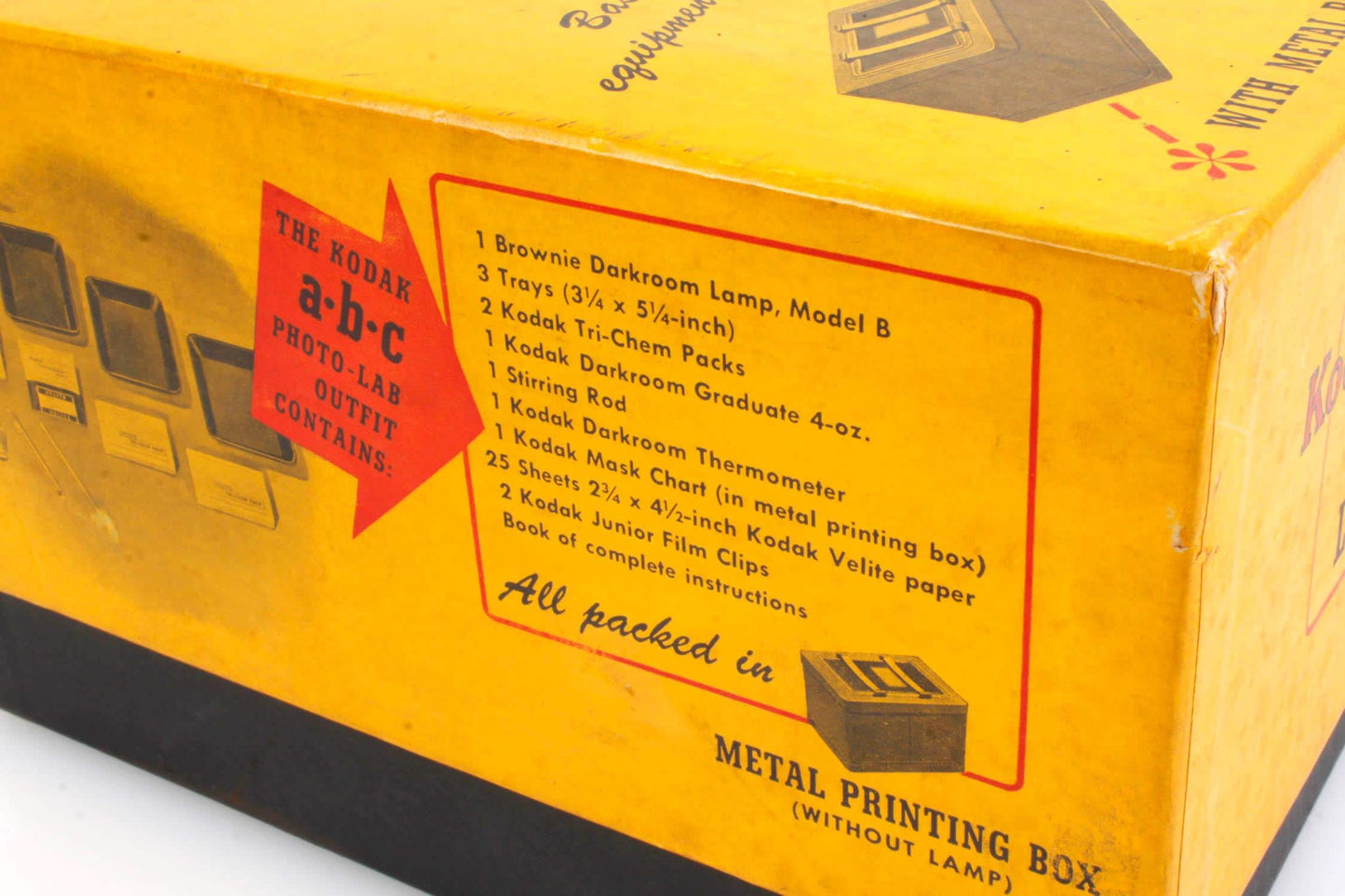 Vintage Kodak a-b-c Photo Lab Outfit