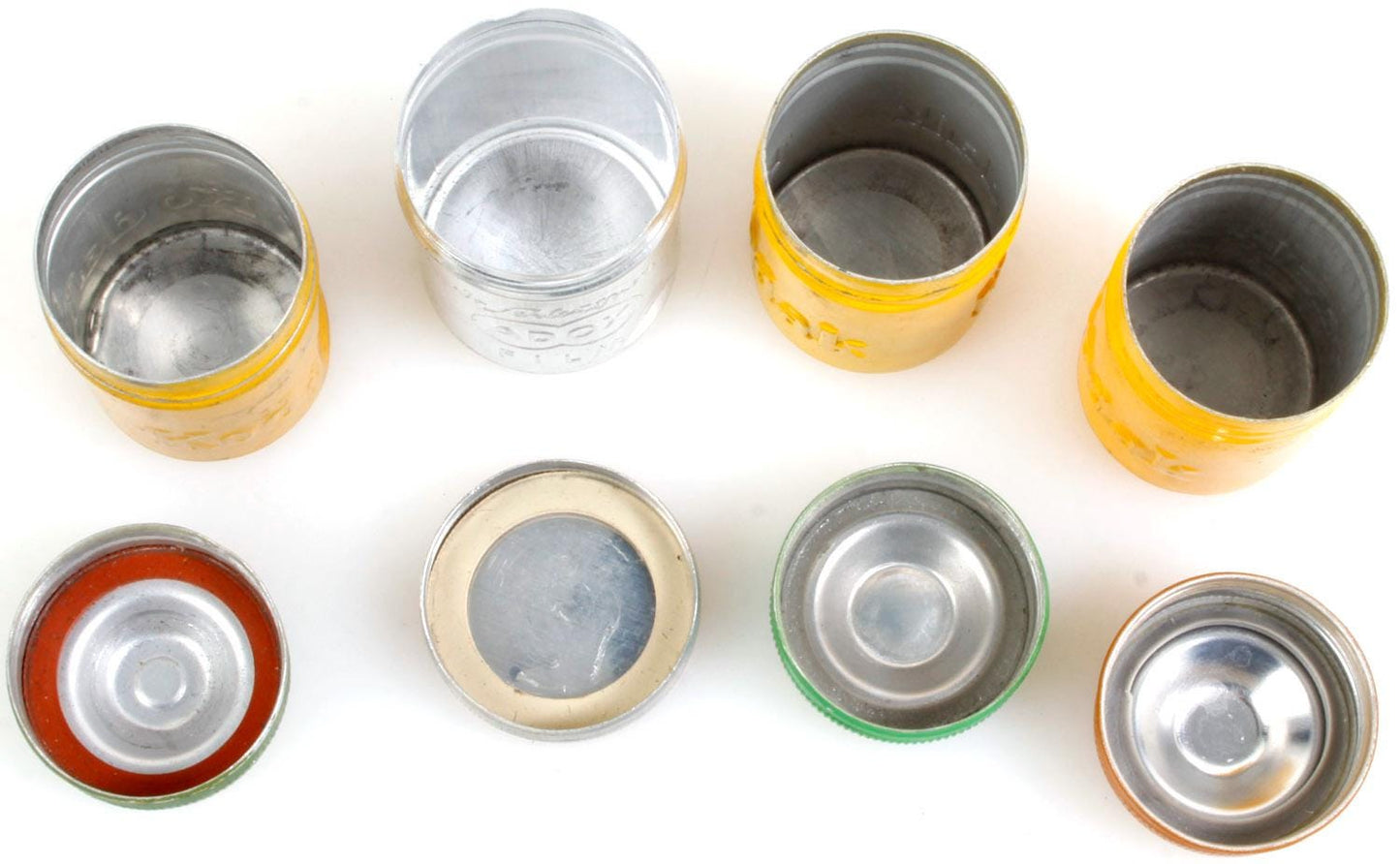 Vintage 35mm Film Cans Set of 4