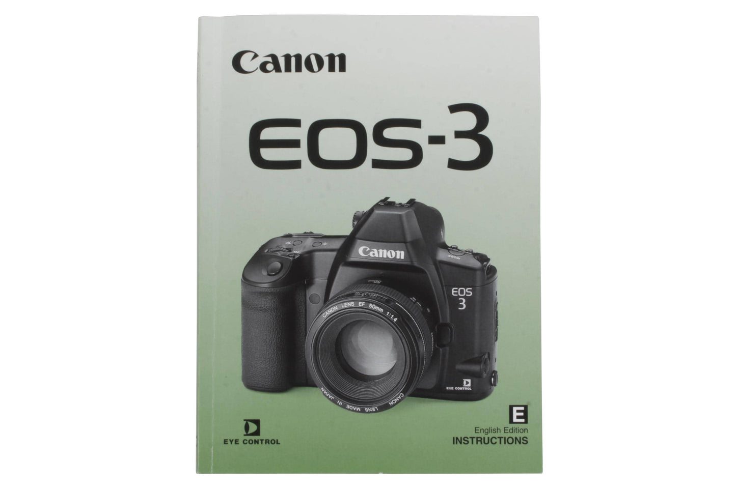 Canon EOS-3 Instruction Manual