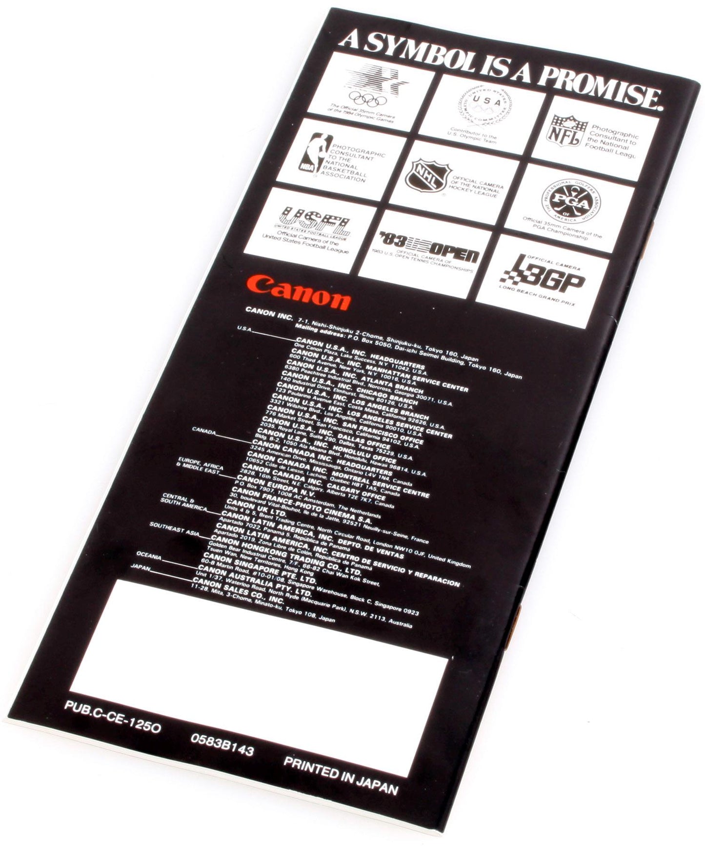 Canon AE1 Program Brochure