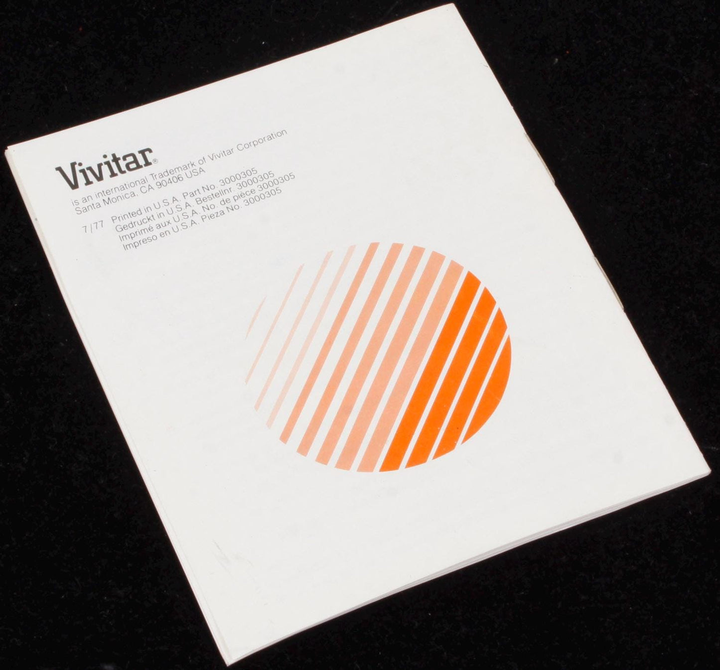 Vivitar 24 Exposure Meter Manual