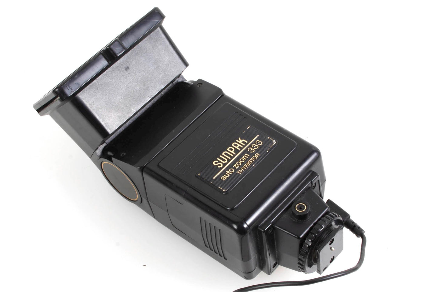 Sunpak Auot Zoom 333 Film Camera Flash WORKS with Cord & Manual