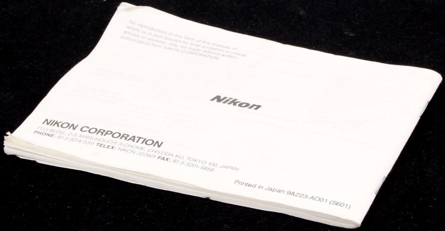 Nikon Speedlight SB-22 Manual