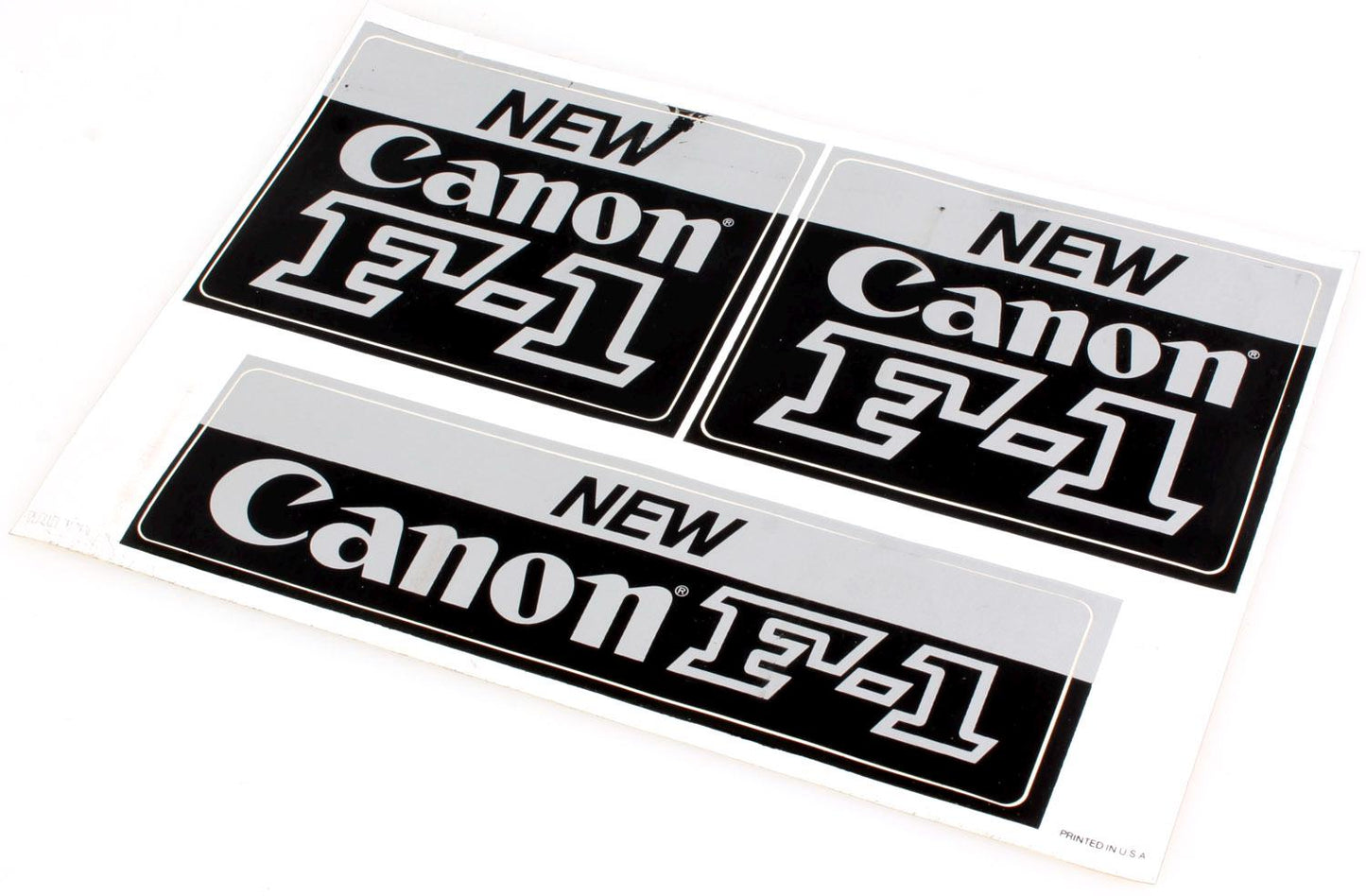 Canon New F1 Sticker Sheet 1980s