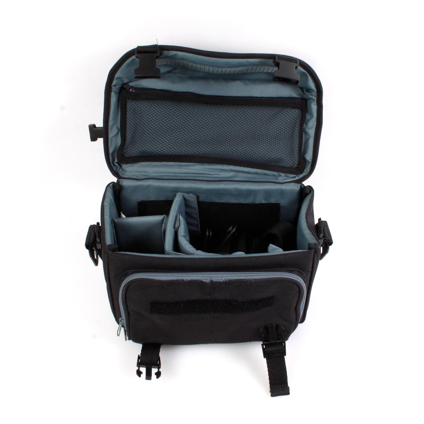 Vintage Black Camera Bag Large with Wide Strap