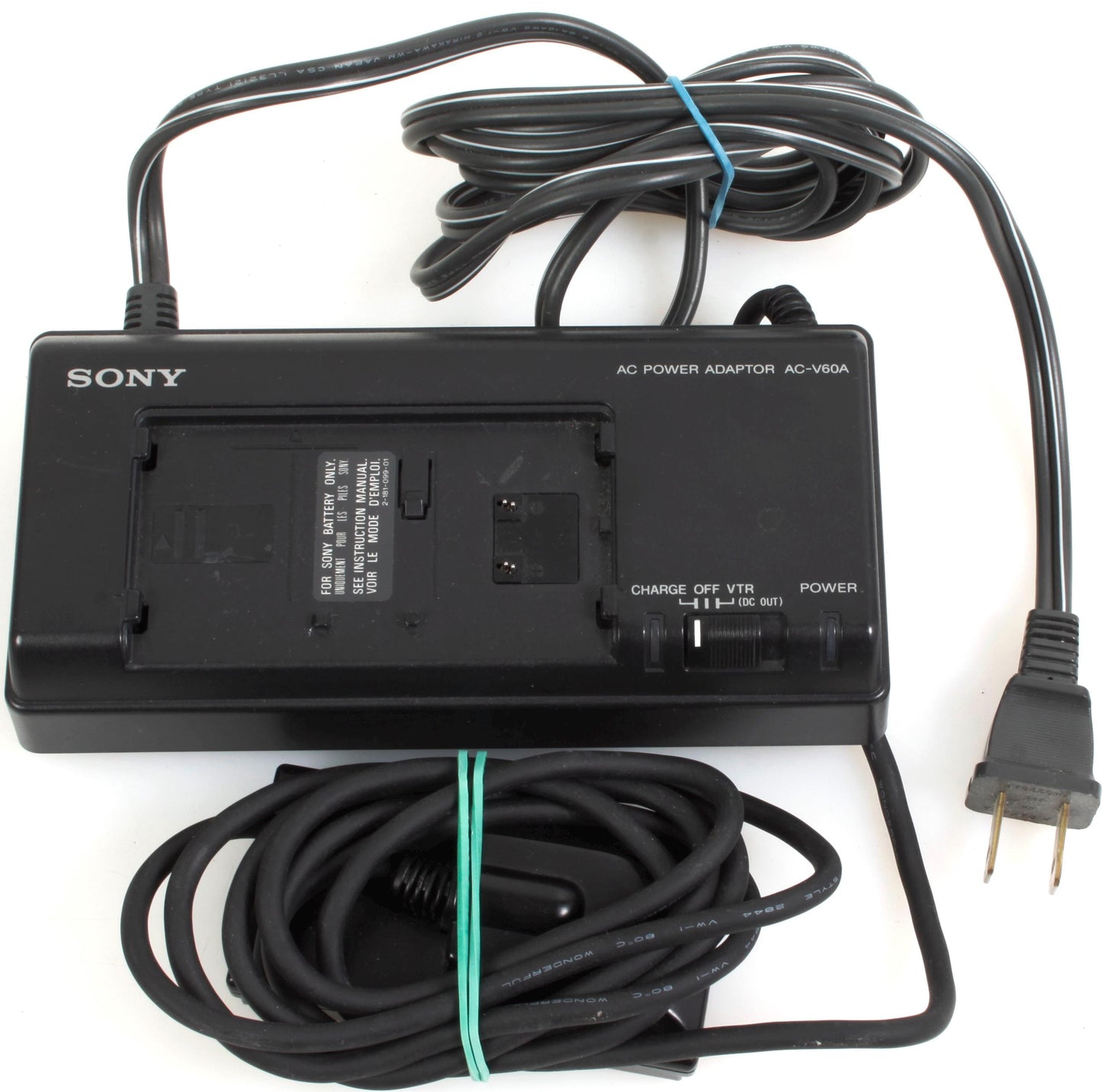 Sony AC-V60A AC Power Adapter Battery Charger for Video 8 CCD-F301