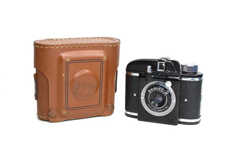 Art Deco Camera W Case for Display